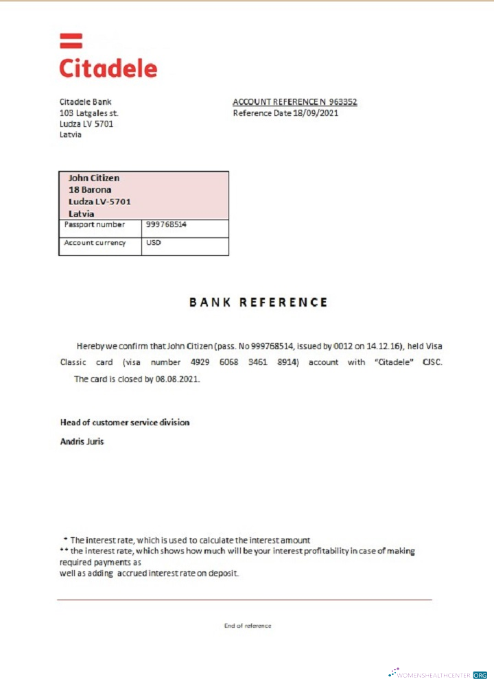 Download Latvia Citadele bank closure reference Photoshop template